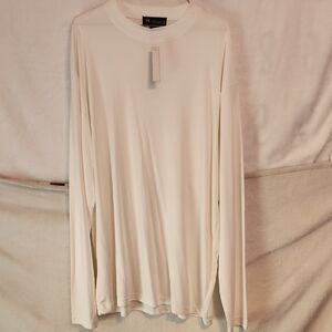 Milano Moda Cream Long Sleeve Top